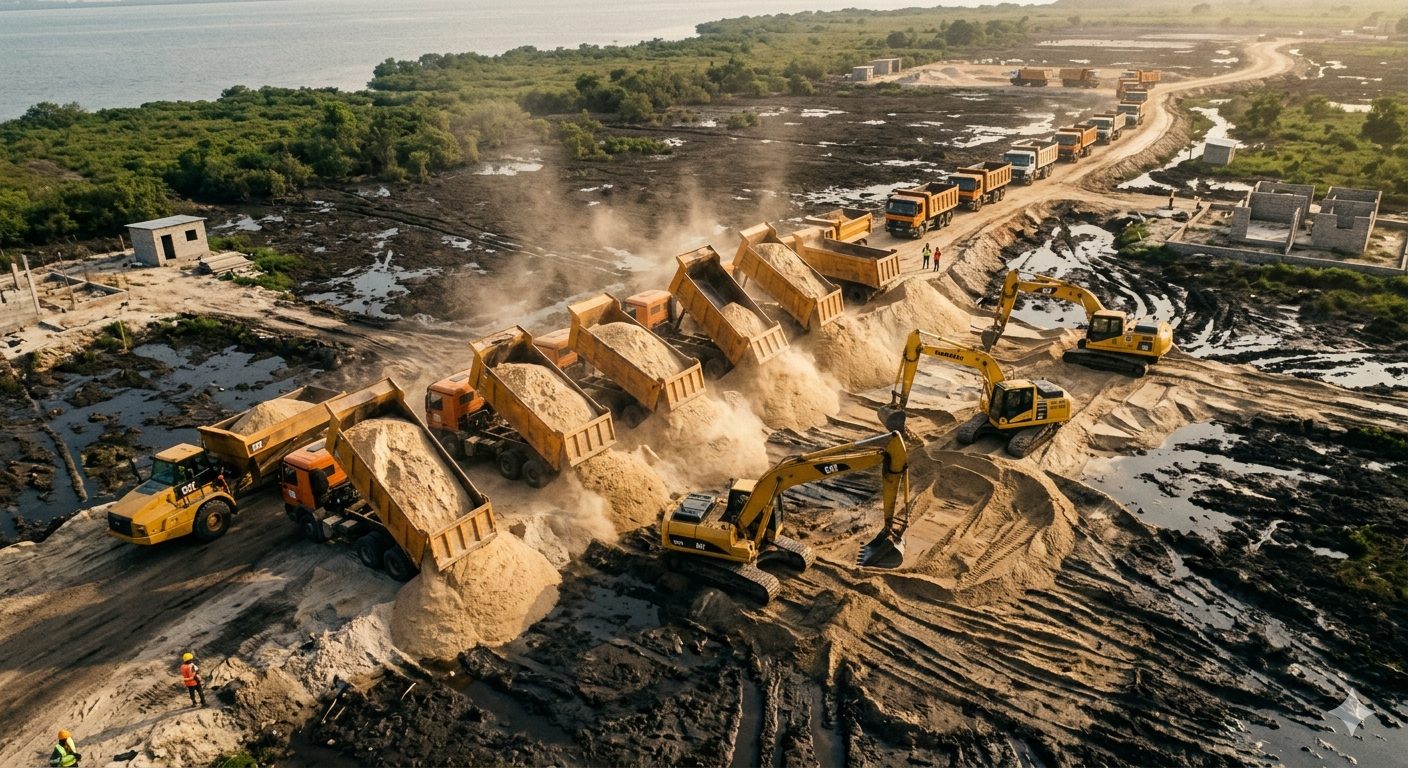 Coordinated Sand Filling